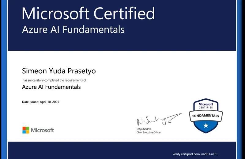 Microsoft Certified: Azure AI Fundamentals